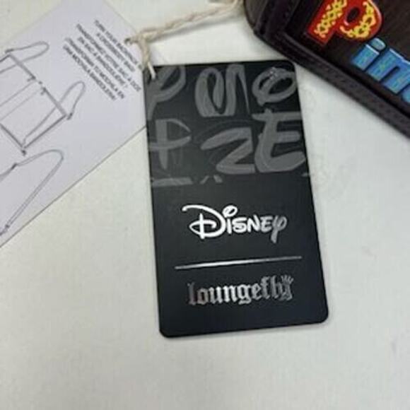 Loungefly Disney Pinocchio Story Book Convertable Backpack Crossbody Bag NWT - Picture 10 of 11